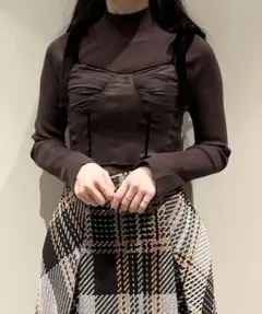 SNIDEL ビスチェセットニットプルオーバー