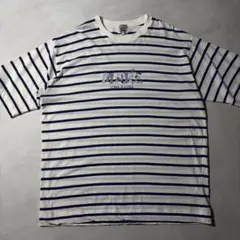 【希少3L】SINA COVA シナコバ ボーダーTシャツ アップリケ 刺繍のサムネイル