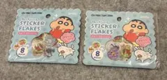 セリア クレヨンしんちゃん フレークシール おはじき 2点セット