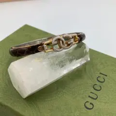 美品！ GUCCI グッチ バングル 21K メッキ クロコ - メルカリ