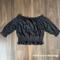 earth music＆ecology オフショルトップス