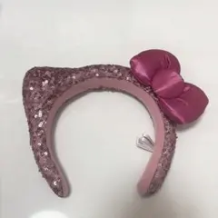 ハローキティカチューシャ ユニバ USJ スパンコール ピンク