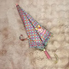 mezzo piano ミミポポ　チェック柄 長傘　希少