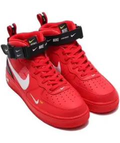 ナイキ エアフォース1 ミッド ユーティリティ ユニバーシティレッド