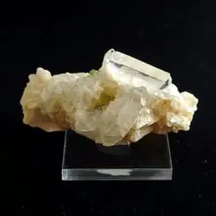 パキスタン産 グリーントルマリン 水晶 アルバイト 共生 鉱物標本