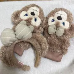 シェリーメイ 耳付きヘアバンドと手袋セット ベージュ