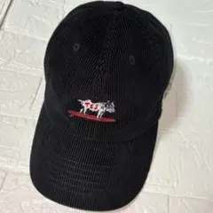 美品　TES エンドレスサマー　コーデュロイ　キャップ　帽子　黒