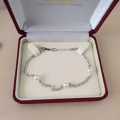 新品同様 ミキモトブレスレット シルバー編み　刻印あり 箱付きパール シルバー brj09000000075724-1_400x.jpg?v