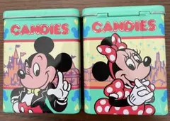 ミッキー&ミニー東京ディズニーランド　キャンディ　空き缶2個セット　希少品