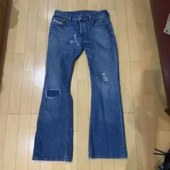 00s DIESEL ZATHANイタリア製W30 Y2K グランジ フレア