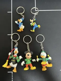 【SALE】ミッキー・ドナルド・グーフィー キーホルダー5個セット