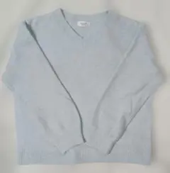 Te chichi 水色長袖Vネックセーター