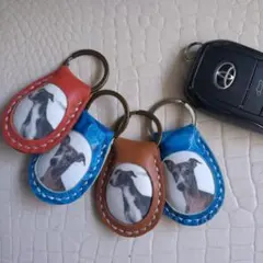 イタリアングレーハウンド　ぷっくりキーホルダー