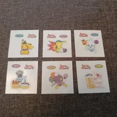 ポケモンパンデコキャラシール　ハロウィン　ピカチュウ　6枚セット