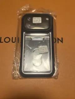 TPUケースiPhone 17pro用 カメラ保護カード入れケース付きブルー