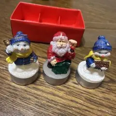 ローソク　キャンドル　クリスマスキャンドル　サンタクロース