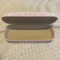 メガネケース 白とピンク
