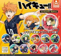 ハイキュー ガチャガチャ ラメグリッター缶バッジ