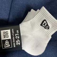 NEW ERA アンクルソックス 3足セット 25-27cm