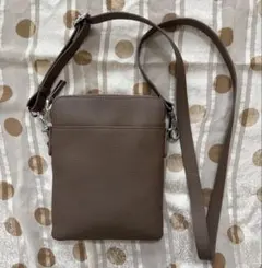 レザー スマホショルダーバッグ トープのサムネイル
