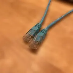 【同梱100円】LANケーブル RJ45コネクタ付き ブルー
