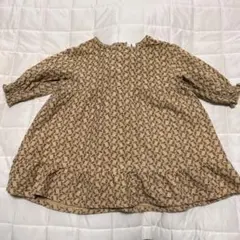 サマンサモスモスラーゴム 花柄ワンピース 80