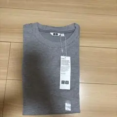 UNIQLOu エアリズムコットンオーバーサイズボーダークルーネックt(5分袖)