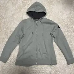 【希少モデル】Salomon フード付き　グレー　グリーン　パーカー