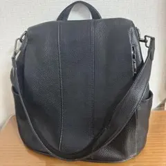 SKAGEN スカーゲン オールレザーバックパック 円形リュック - メルカリ