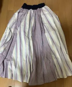 新品　レディース　L フレアスカート　綿100% イオン