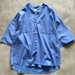 極美品✨ラルフローレン リネンシャツ スタンドカラー 近年モデル QR 