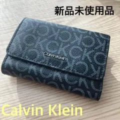 【未使用品】Calvin Klein 三つ折り財布 黒うたママ様