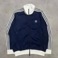 adidas BECKENBAUER TRACK TOP ネイビー 刺繍ロゴ