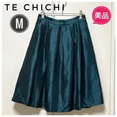 ★美品★Te chichi テチチ サテン シャンタンスカート グリーンサイズMのサムネイル