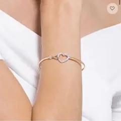 新品未使用 Swarovski Hyperbola バングル ローズゴールドのサムネイル