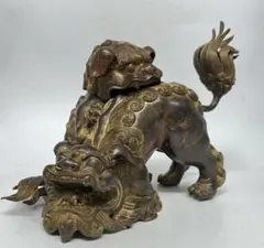 十代 三輪休雪 萩焼獅子置物 共箱 - メルカリ