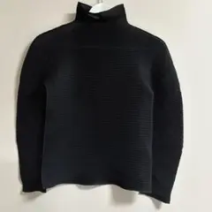 希少・美品☆ミーイッセイミヤケ　長袖カットソー　ハイネック　現行 総柄　プリーツ 希少 ミー イッセイミヤケ 上質 プリーツ デザイン ハイネック