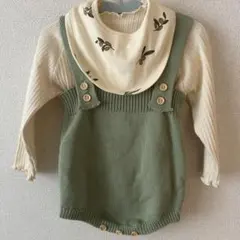 【美品】ululu ロンパース トップス スタイ 韓国服　韓国子供服