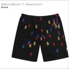 シュプリーム　Embroidered s Sweatshort Sサイズ