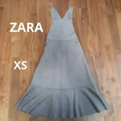 【特価】ZARA　ワンピース　　ジャンパースカート　スエード　XS