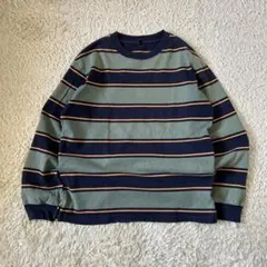 y2k uniqlo ロンt 太ボーダー　cboy 00s fashion　短丈