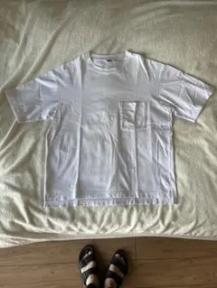 ユニクロ ユー UNIQLO U オーバーサイズ クルーネック Tシャツ L 白