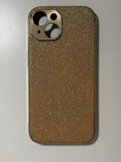 iPhone15 ケース　ゴールド　ラメ