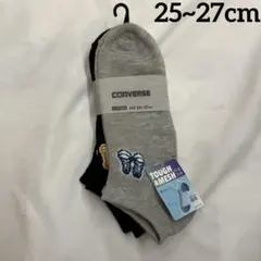 【新品】converse メンズソックス　25~27cm ３色3足組　甲メッシュのサムネイル