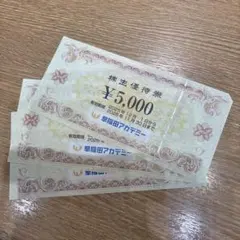 最新) 早稲田アカデミー 株主優待券 5000円x 4枚 20000円分 - メルカリ