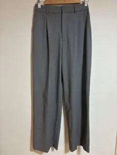 25年モデル ユニクロ タックワイドパンツ　サイズM　473638