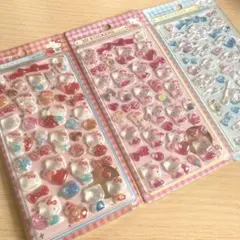 3Dステッカーシール サンリオ キティ シナモンロール 3SET