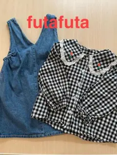 美品⭐︎100サイズfutafuta女の子2点セット