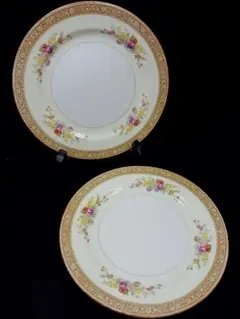 箱付き‼️ヴィンテージ　ノリタケ　ＮＴ印　長方形プレート　５枚　フォーク付き 箱付き‼️ヴィンテージ ノリタケ NT印 長方形プレート 5枚