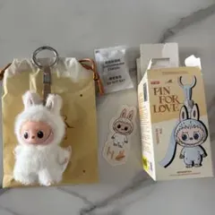 正規品 ラブブ LABUBU PIN FOR LOVE イニシャル H